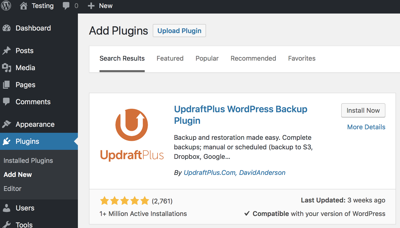 Instalowanie pluginu w Wordpress